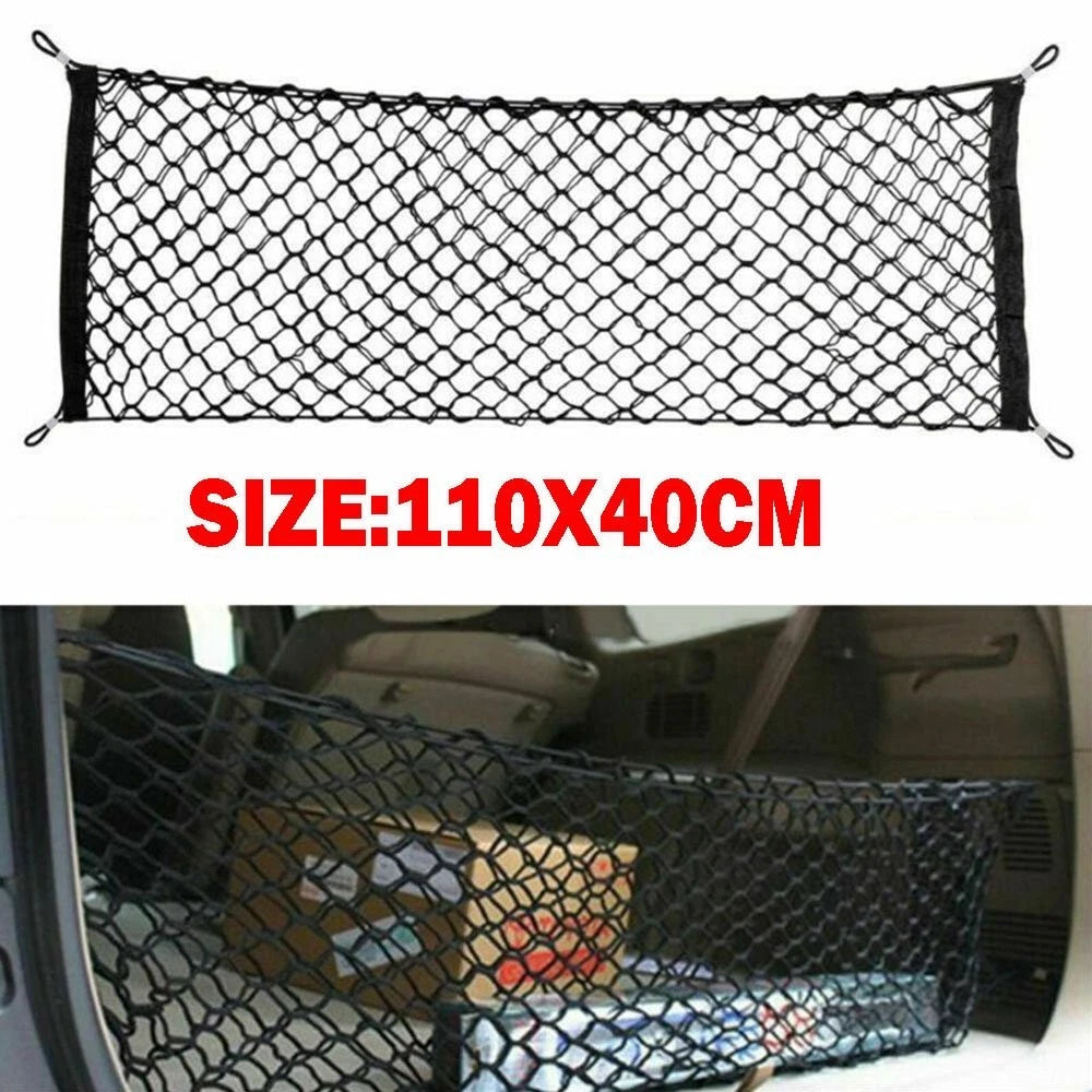 Cargo Net for Universal SUV/Truck (Nylon Elastic Mesh, 4 Hook)