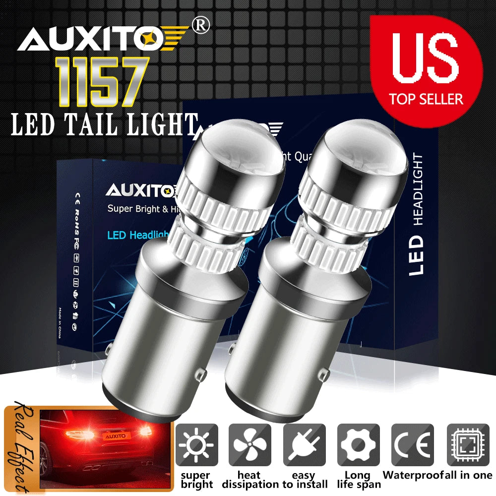 2X Red LED Stop Turn Signal Brake Tail Light Bulbs for Various Models (YYYY–YYYY)