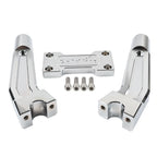8.46" Pullback Handlebar Risers Clamp Chrome for Harley (1" Handlebar)