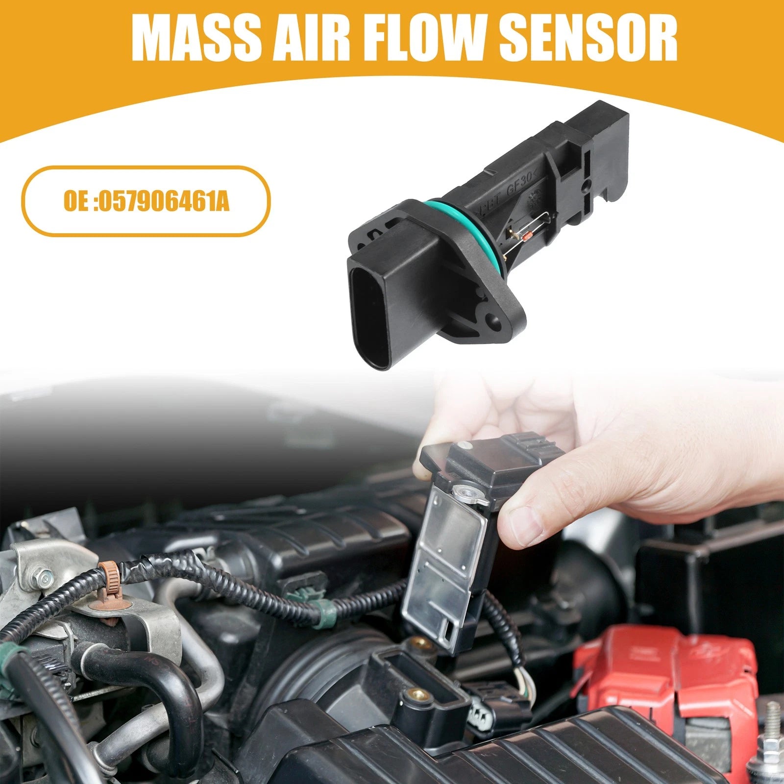 Mass Air Flow Sensor No. 057906461A for Audi A2 (2000–2005)