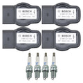 Set of 4 Ignition Coils & NGK Laser Platinum Spark Plugs for Audi TT, VW Passat (1998–2005)