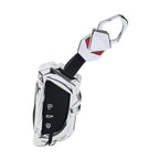 1x Silver 3 Button Key Shell Cover for VW Passat Variant (2024-2025)