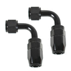 2X 90° Degree Swivel Hose End Fitting Adaptor for Fuel Oil AN8