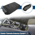 Center Console Armrest Covers for Nissan Pathfinder (2013–2020) Faux Leather Black Gray