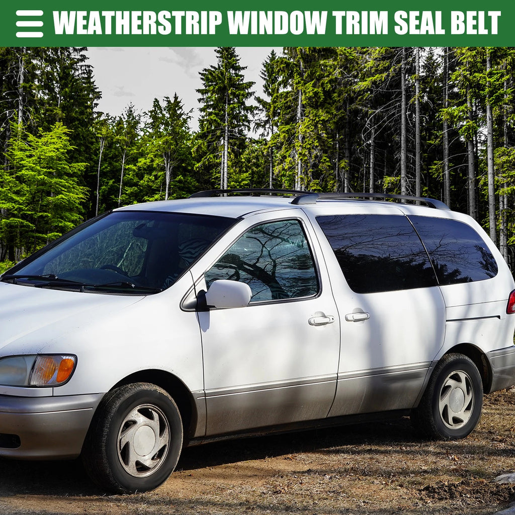 Set of 2 Front Left Right Door Window Belt Weatherstrip for Toyota Sienna (2004–2010)
