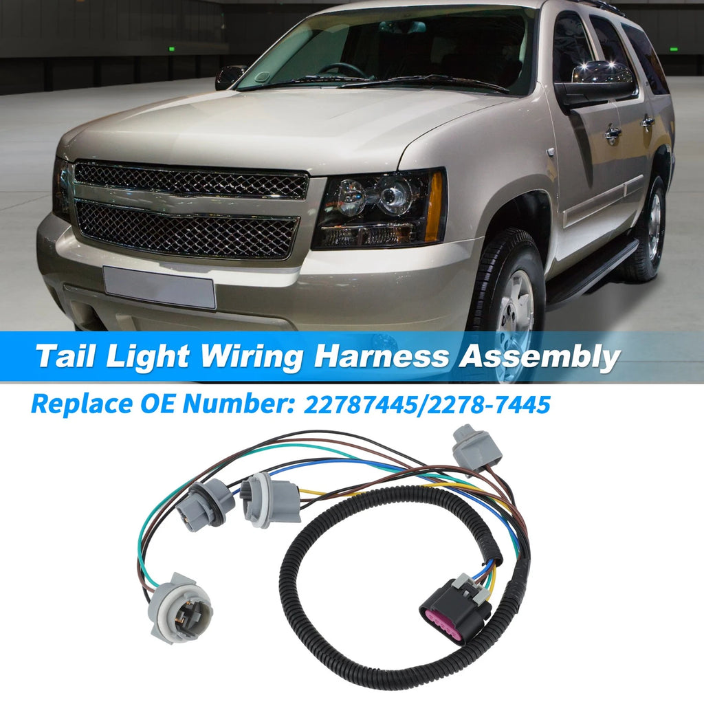 Tail Light Wiring Harness Socket for Chevy Suburban Tahoe GMC Yukon (2000–2006)