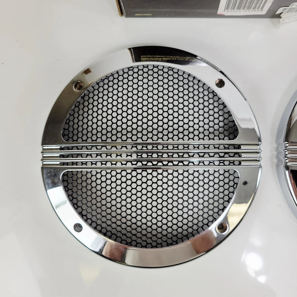 Chrome Defiance T-Pak Speaker Trim for Harley-Davidson Electra Glide (2014–2023)
