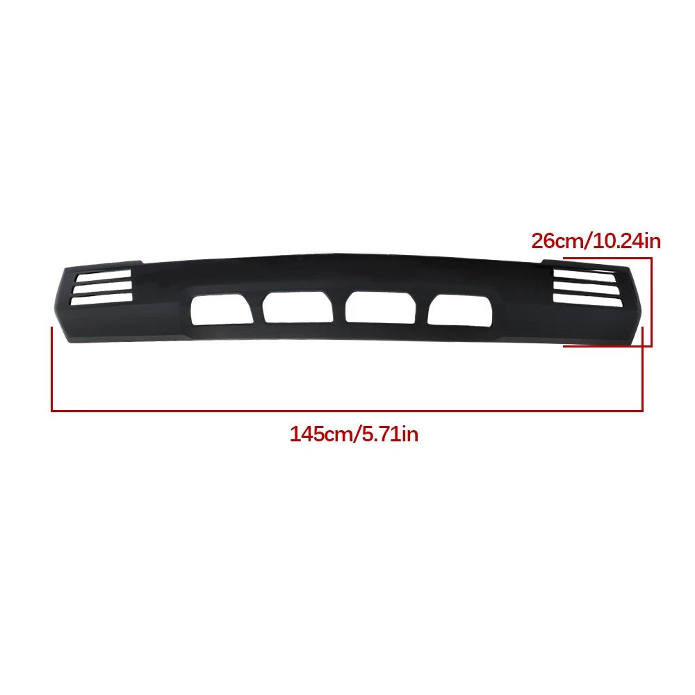 Front Bumper Lower Baffle for Silverado 1500 (2022–2023) - Bright Black Plastic