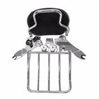 Adjustable Backrest Sissy Bar with Luggage Rack for Harley Touring (1994–2008)