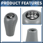 5 Speed Manual Gear Shifter Knob for Toyota 4Runner (1993–2001) Faux Leather Gray