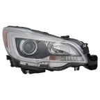 Replacement Passenger Halogen Headlight Assembly w/Black Bezel w/Chrome Trim