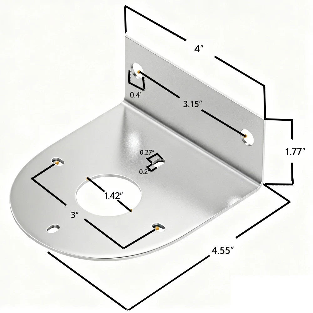 L Shape Mounting Bracket for Vehicle LED Lights (304 Stainless Steel)
