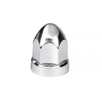 Chrome Bullet Lug Nut Covers Push-On 33mm for 80-Pack Set (2-3/4")