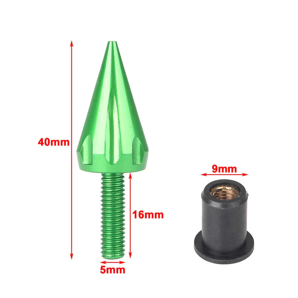 Windshield Bolt Screws  Grey Spike for Honda Yamaha Suzuki BMW Ducati
