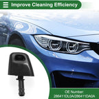 Front Passenger Side Headlight Washer Nozzle for Nissan X-Trail (2014–2020) No.286411DL0A