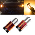 Amber 1156 BA15S LED Turn Signal Bulb for Canbus Anti Hyper Flash (3030)