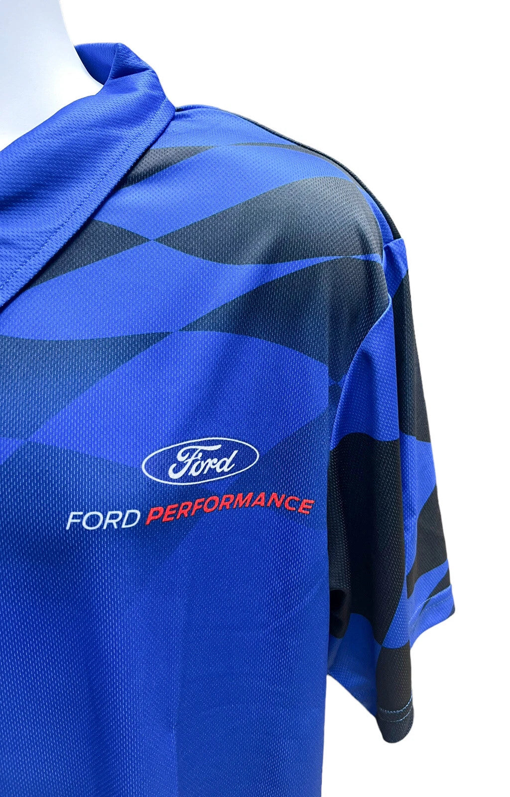 Dry Wicking Polo Shirt Checkered Flag for Ford Performance (2015–2025)