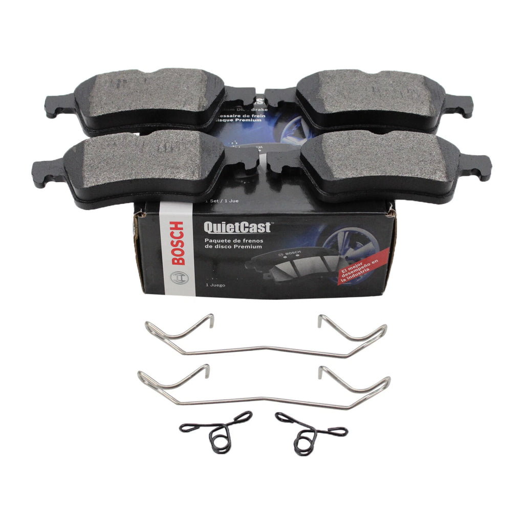 Set of 4 Bosch QuietCast Rear Semi-Metallic Brake Pads for Jaguar Mazda Saab Volvo