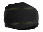 Leather Console Lid Armrest Cover for Acura TSX (2009–2014) Yellow Stitch