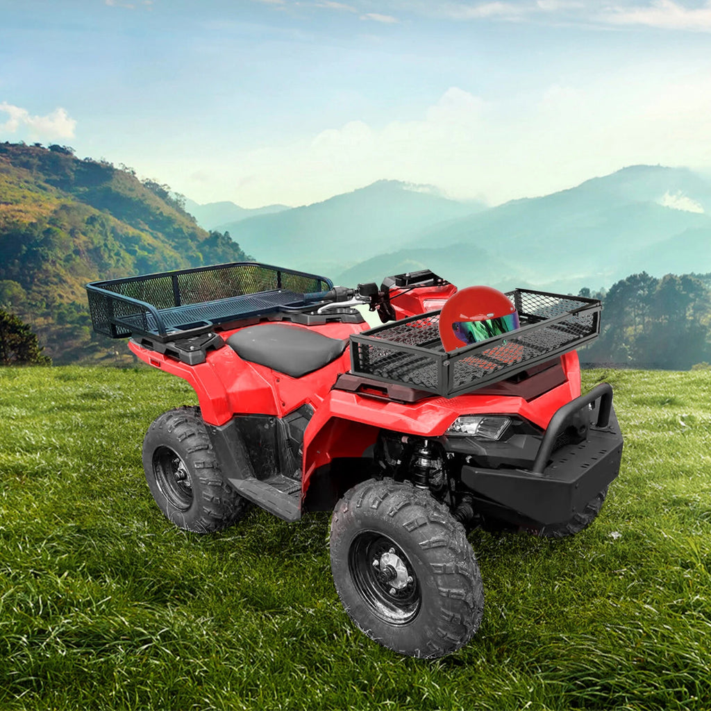 Front Cargo Basket Rack for ATV Universal Steel Black