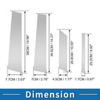 8pcs Door Pillar Window Trim for Ford Territory (2019–2021) Silver Tone