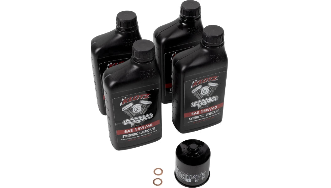 Klotz Synthetic Oil Change Kit 15W-60 for Indian Scout (2015–2024)
