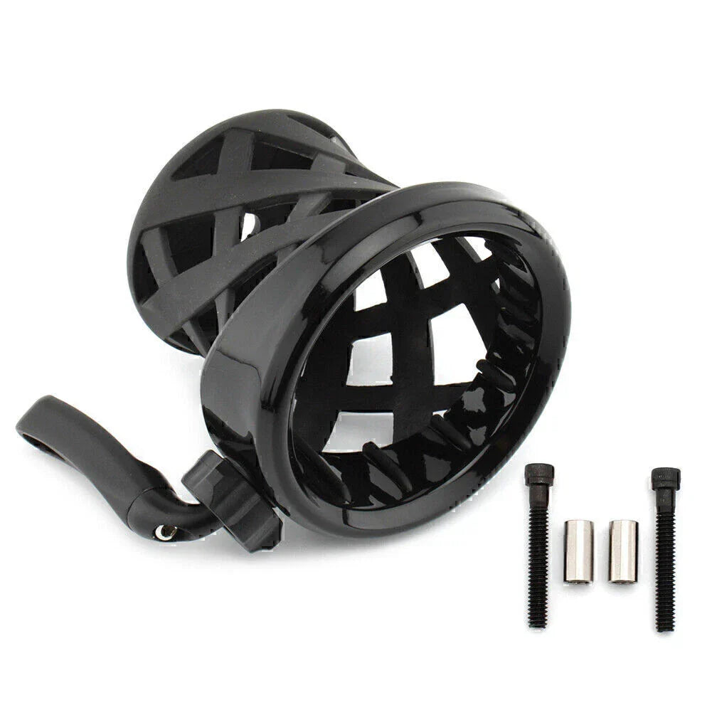 Black Cup Holder Drink w/Basket Mount for BMW R18 (2020-2023)