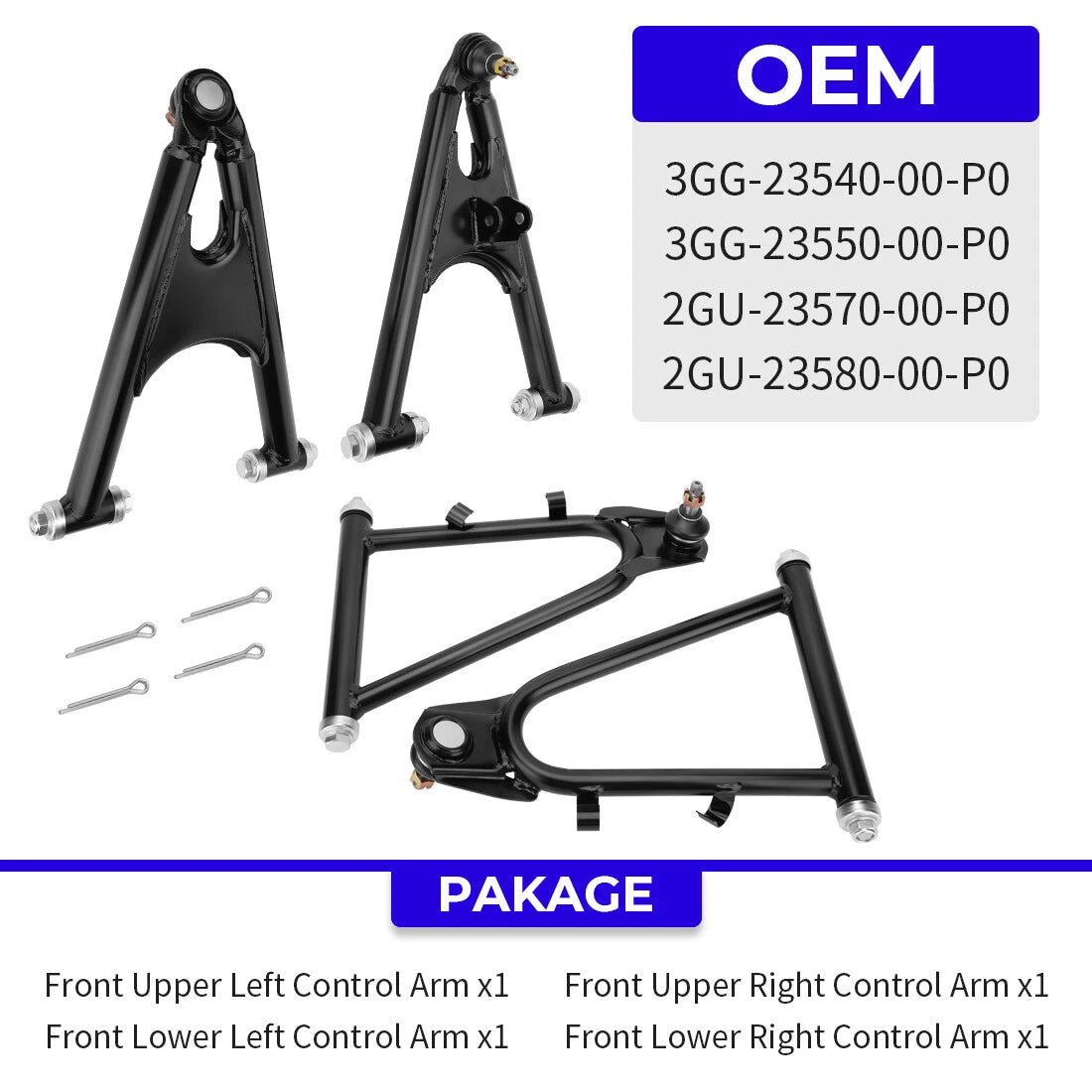 Set of 4 A-Arms for Yamaha Banshee 350 (1987–2006)