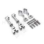 Chrome Engine Guards for Harley (1.25" Clamp, Longhorn Offset Foot Pegs)