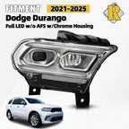 Full LED Projector Headlight for Dodge Durango (2021–2025) Chrome Right
