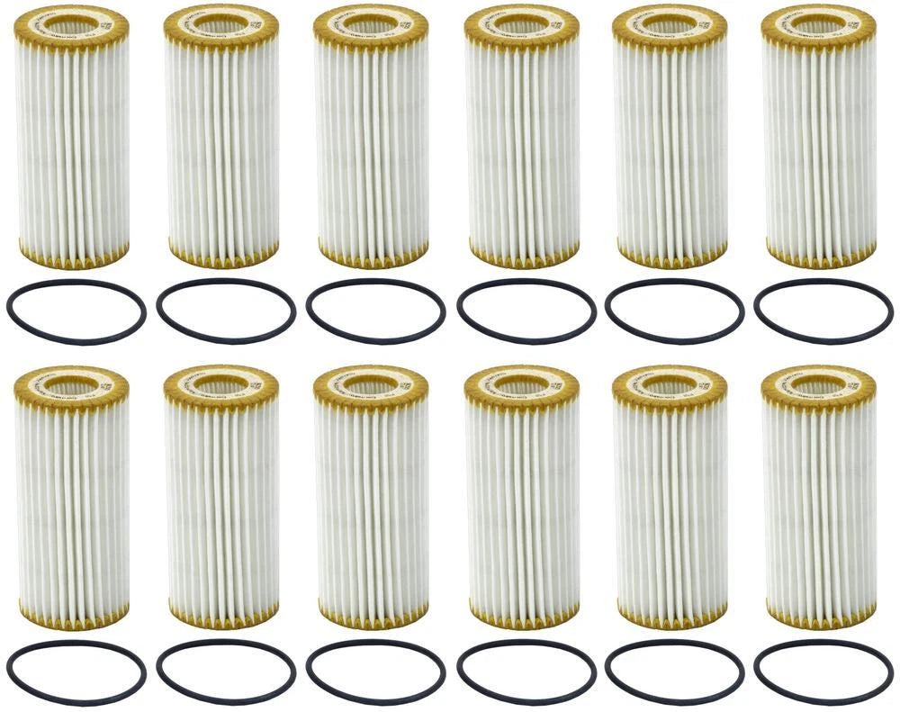 Set of 12 Wix WL10396 Engine Oil Filter Kit for (Metal Free)