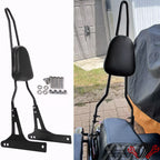 Black Passenger Backrest Sissy Bar for Harley Dyna Low Rider (2006–2017)