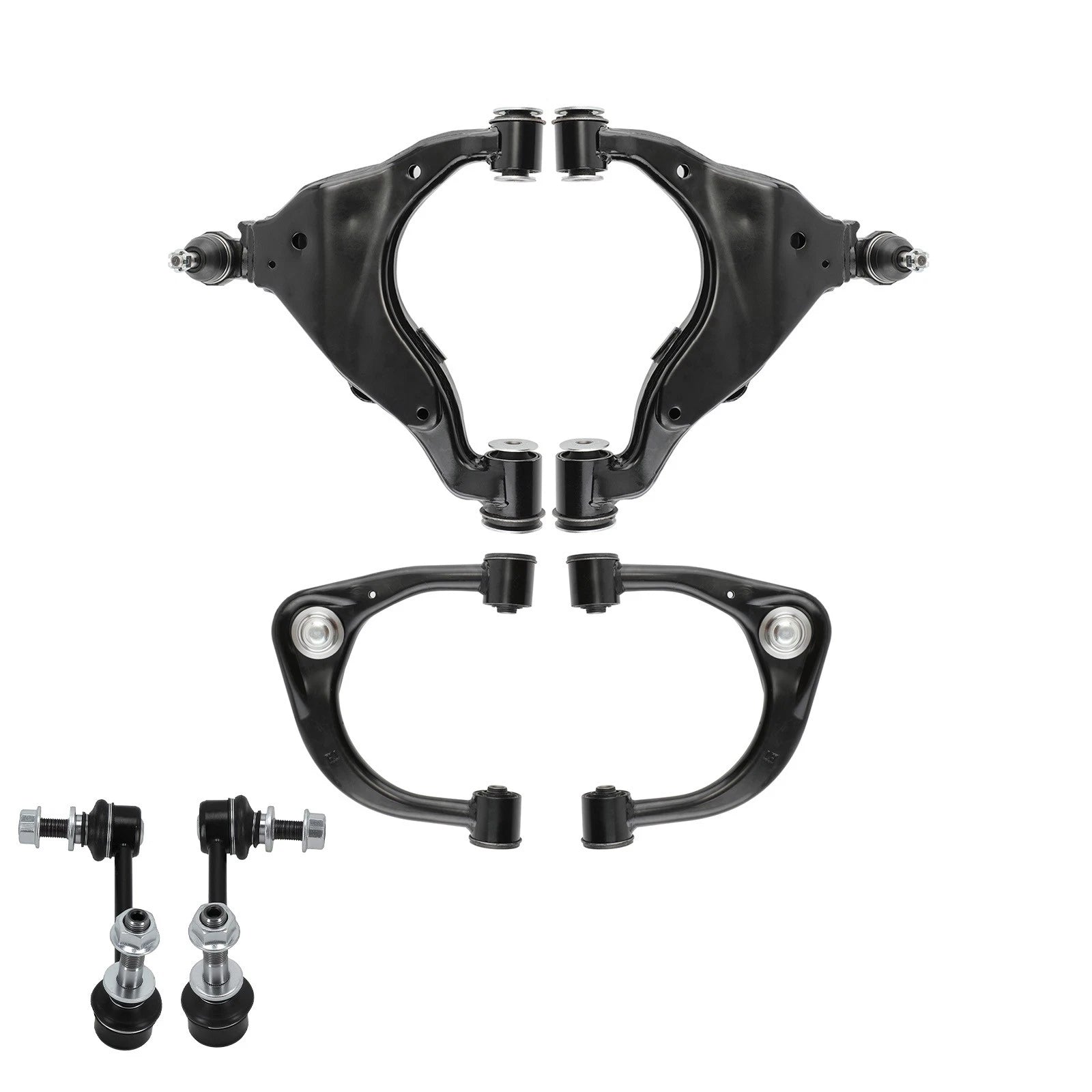 Set of 6 Control Arms w/Sway Bar Links for Toyota Tacoma (2005–2015)