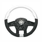 Steering Wheel Cover Leather White Grip for Kenworth T680 (2013–2021)