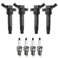 Set of 4 Ignition Coils & Spark Plugs for Hyundai Kia