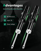 Front Pair Shocks Struts for Mazda 6 (2003–2008) 2.3L L4