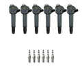 Set of 6 NGK Ignition Coils & Iridium Spark Plugs for Camry ES350 RAV4 Venza (2007–2019)