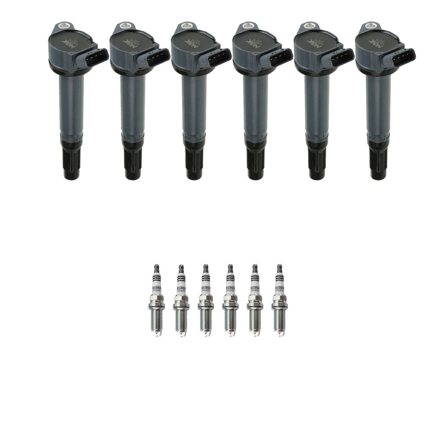 Set of 6 NGK Ignition Coils & Iridium Spark Plugs for Camry ES350 RAV4 Venza (2007–2019)