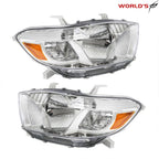 Halogen Chrome Housing Headlight for Toyota Highlander (2008–2010)