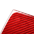 Carbon Fiber Red Rear Seat Anti-Kick Panel Trim for Toyota Tundra (2014-2021)