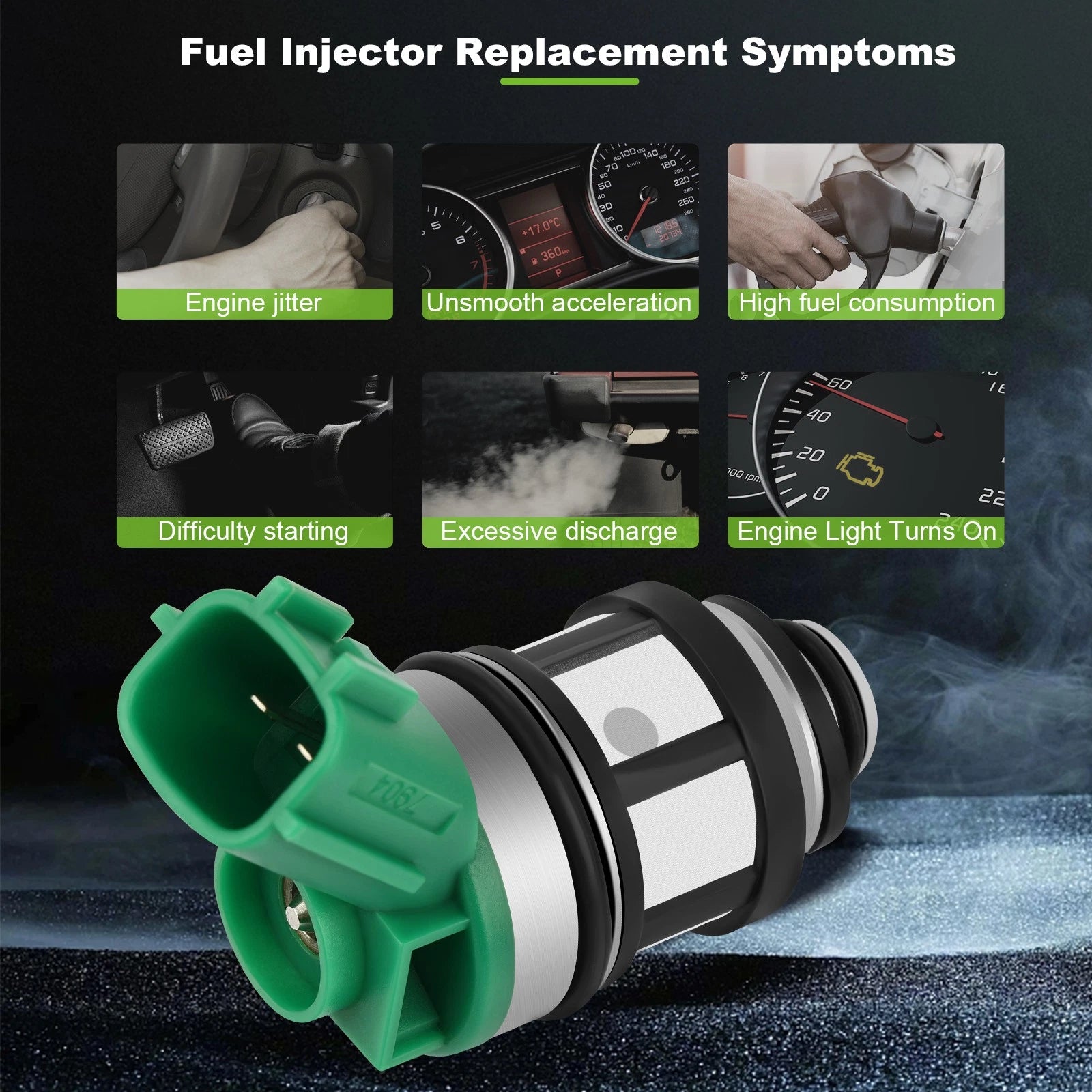 Fuel Injectors for Nissan Frontier (1998–2004) & Xterra (1996–2004) 2.4L