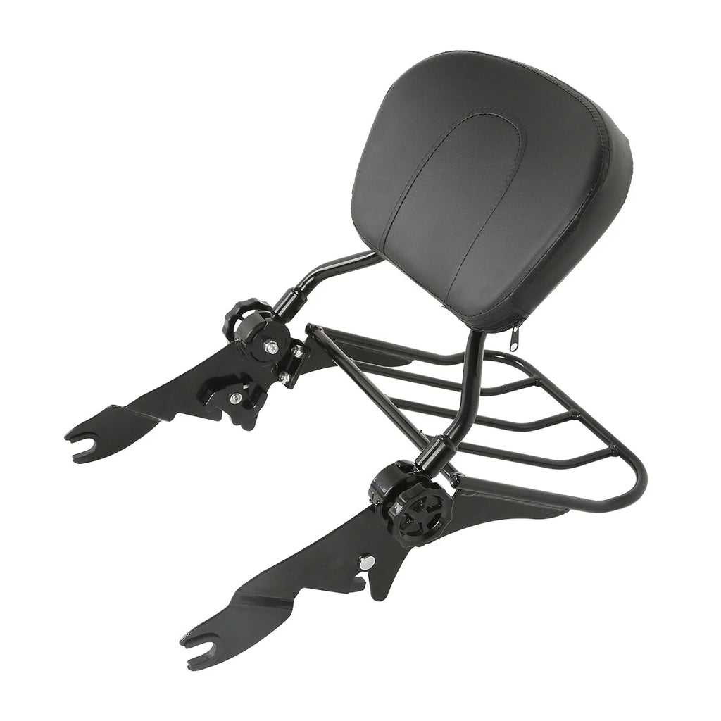 Detachable Backrest Sissy Bar & Luggage Rack for Harley Touring (2009–2025)
