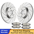 Front Drilled Brake Discs Rotors with Ceramic Pads for Infiniti G37 (2008–2013)