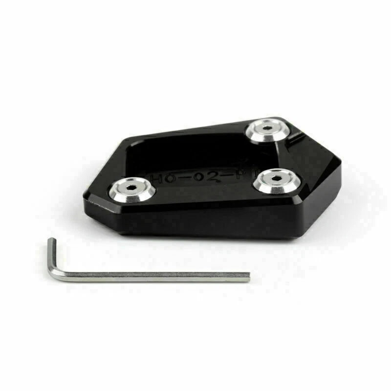 CNC Side Kickstand Extension Plate Pad for Honda CBR250R (2011–2015) Black T9