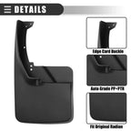 Car Mud Flaps Splash Guards Set for Dodge Ram (2009-2018)