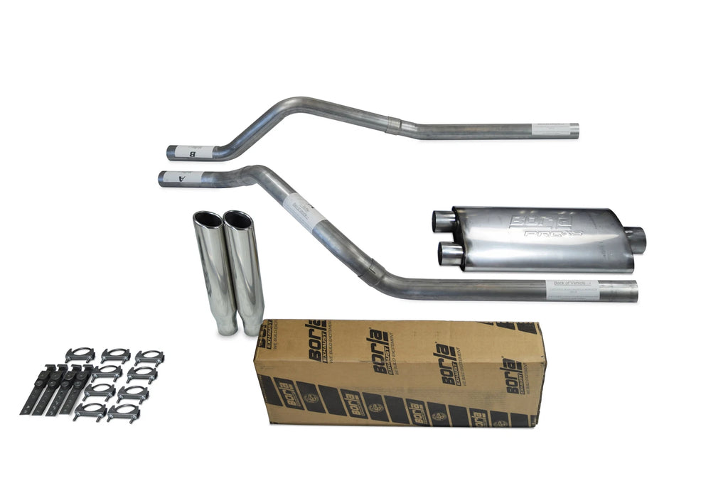 Dual Exhaust Kit for GMC Jimmy (1995–1999) - Borla Pro XS, 2.5" Clamp Tip