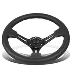 NRG Reinforced RST-018R 35cm Deep Dish Leather Grip Steering Wheel for Universal (2010–2023)