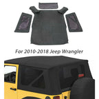 Premium Soft Top with Tinted Windows for Jeep Wrangler (2010–2018)