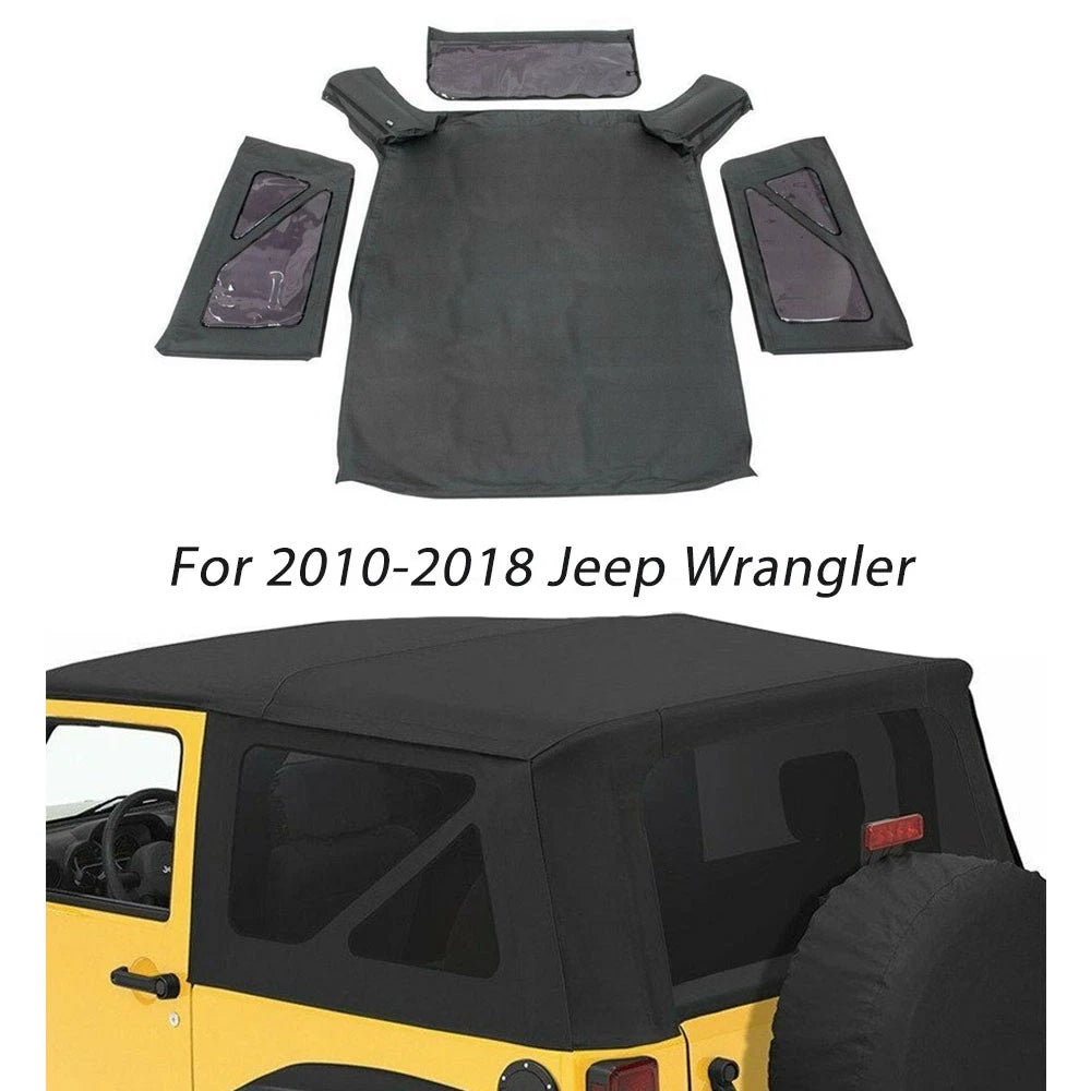 Premium Soft Top with Tinted Windows for Jeep Wrangler (2010–2018)