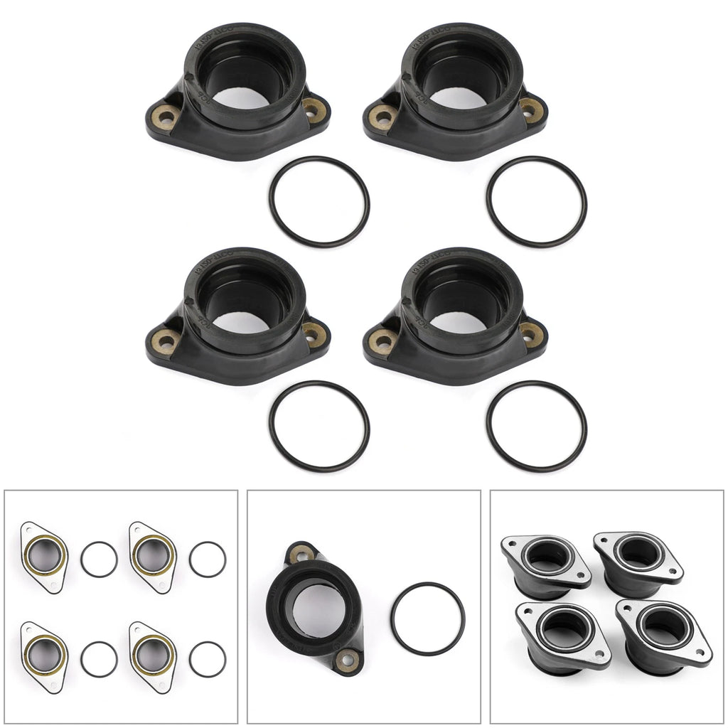 4X Carb Intake Manifold Boots for Suzuki GSXR750 GSX750F Katana 750 (1988–1998)